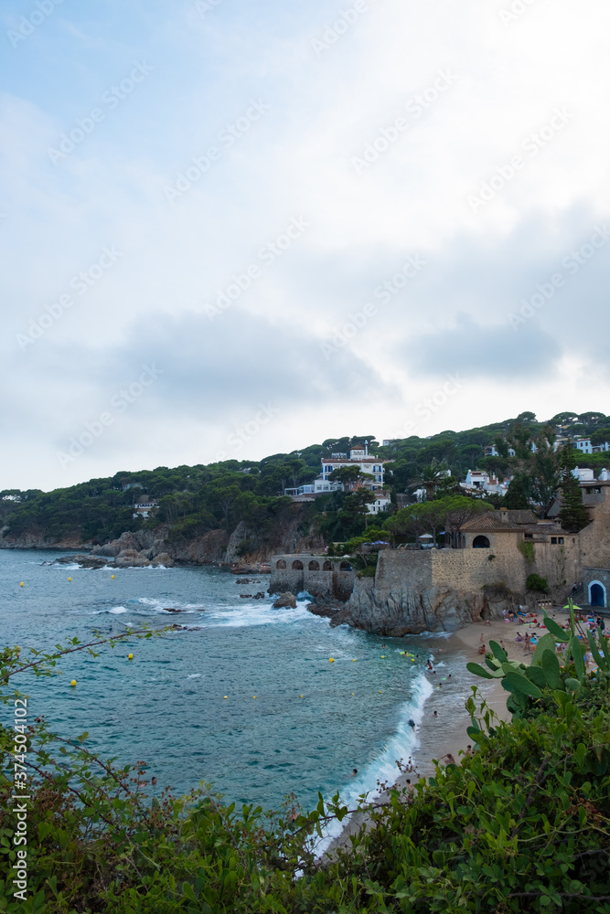 Obraz premium Playa Port Pelegrí en Calella de Palafrugell
