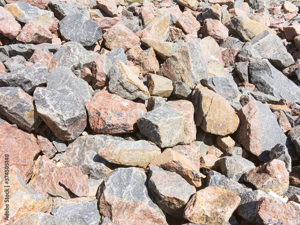 Granite. Many stones, granite stones background Granite. Many stones, granite stones background