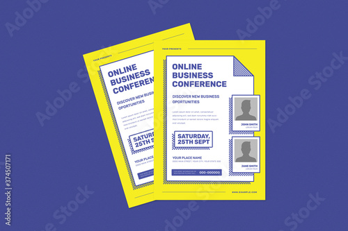 Online Business Conference Flyer Template