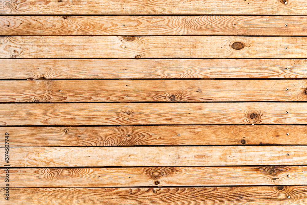 Fototapeta premium Pine boards as textured background for your art project.
