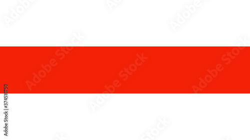 The historical flag of the Republic of Belarus is white-red-white.