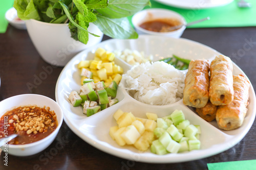 Vietnamese Meatball Wraps (Nam Neung) photo