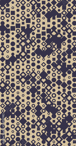 Abstract Color Halftone Dots generative art background illustration