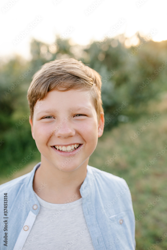 Portrait of a teen boy Portrait of a teen boy