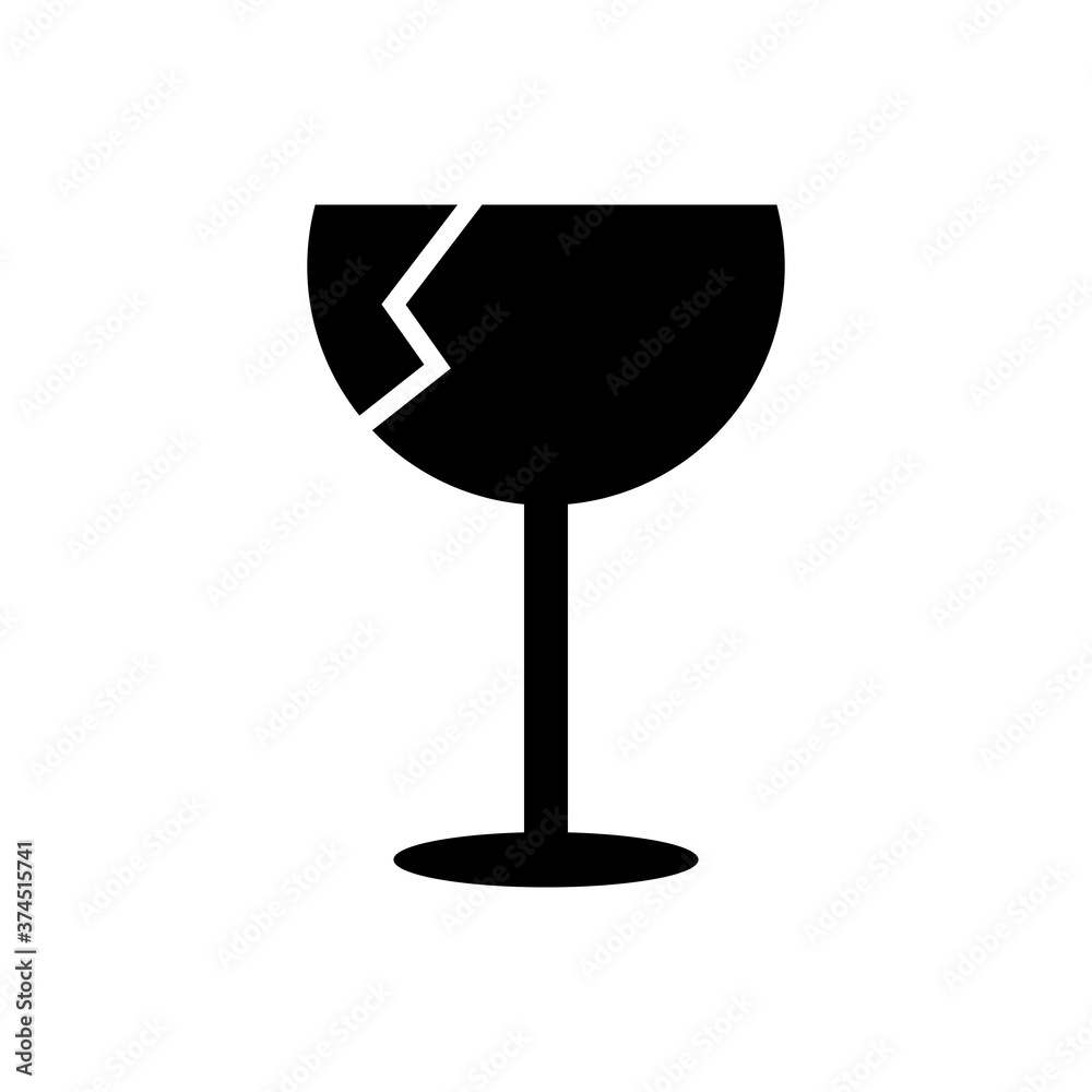 Fragile outline icon. Symbol, logo illustration for mobile concept and web design. Fragile outline icon. Symbol, logo illustration for mobile concept and web design.