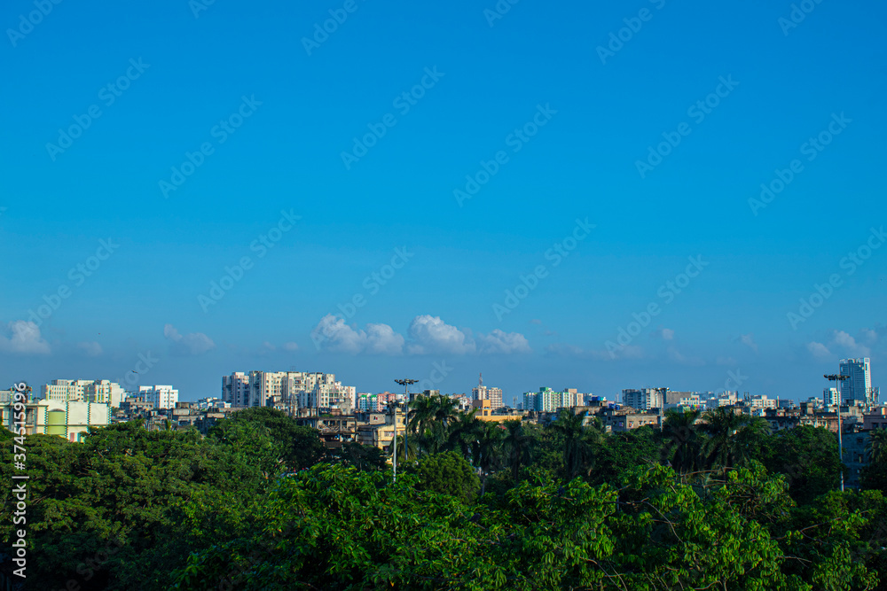 panoramic view of city skyline