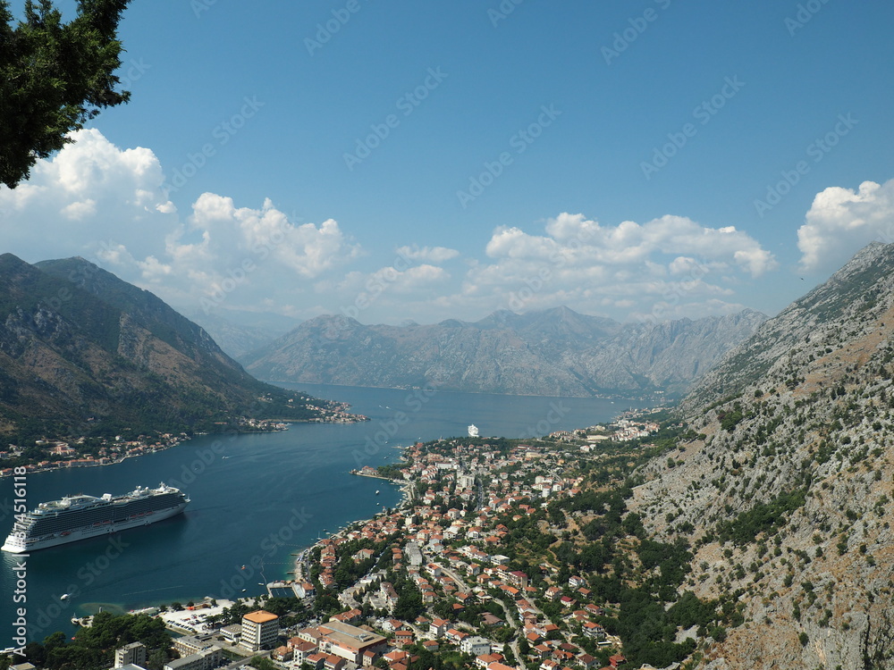 view of kotor bay montenegro