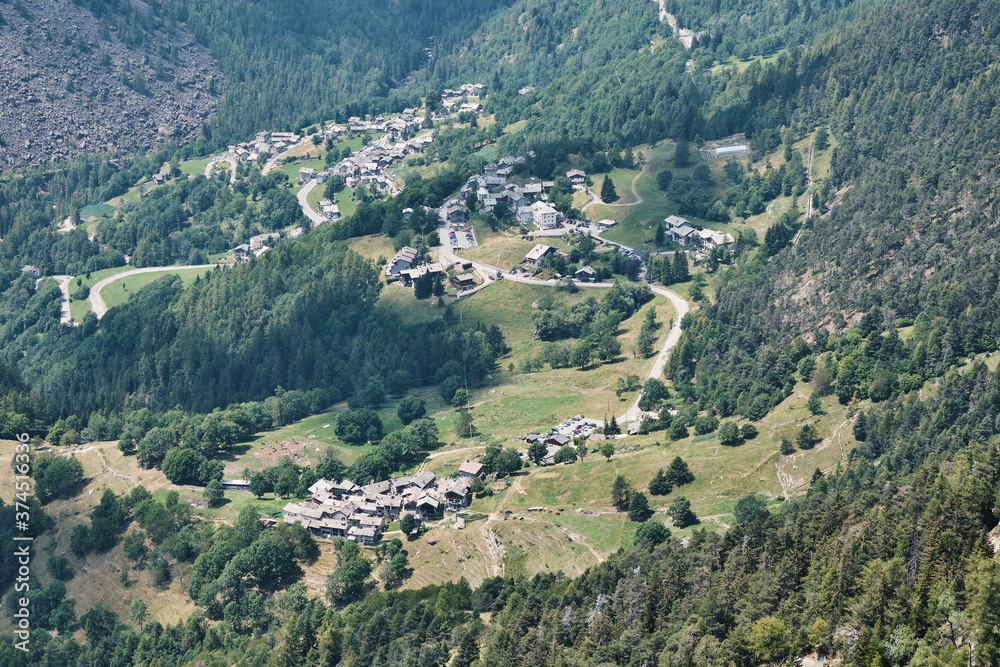 Trekking in Aosta Valley, location Tet Du Mond