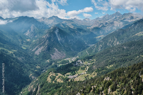 Trekking in Aosta Valley, location Tet Du Mond