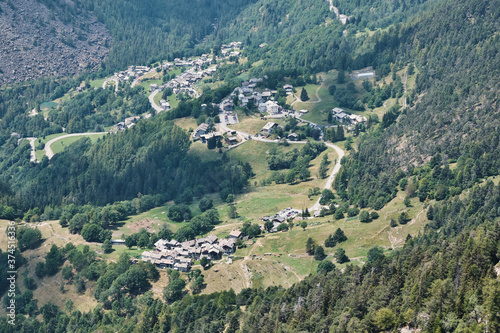 Trekking in Aosta Valley, location Tet Du Mond