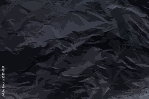 Completely burned black sheet of paper texture background