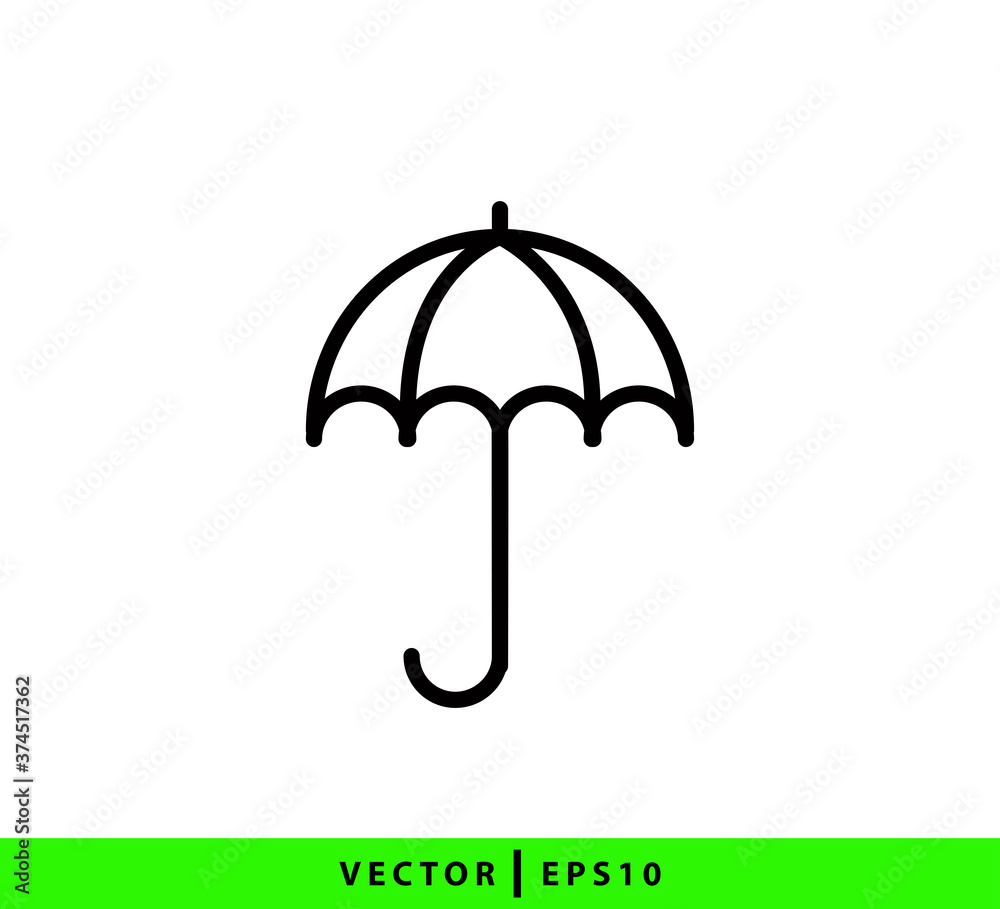 Umbrella icon vector logo design template Umbrella icon vector logo design template