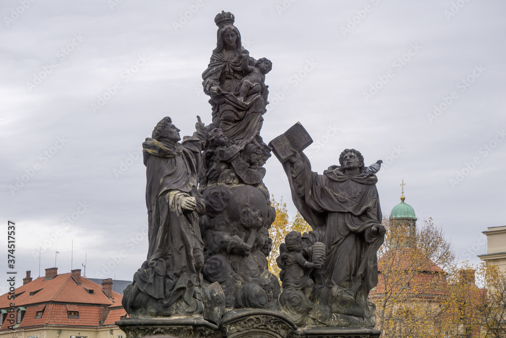 Beautiful statue in Prague