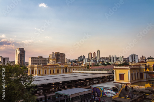 Belo Horizonte downtown skyline at sunset photo