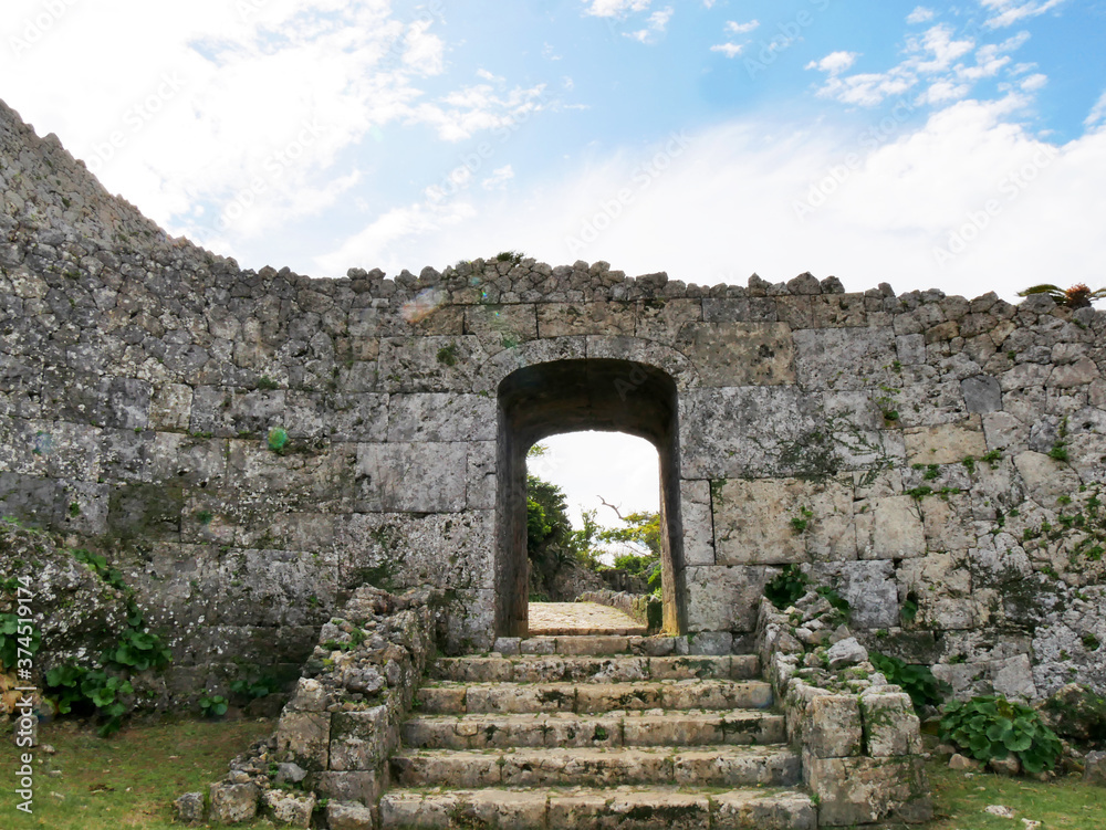 Nakagusuku Castle Ruins World Heritage Okinawa, Japan.