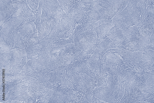 Cyan texture wall. Stucco background. Effect plaster. Abstract paint pattern light blue color. Texture concrete stone. Rough grain backdrop. Design banner, wallpaper, poster, template, card. Vector