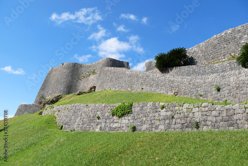 Katsuren Castle Ruins World Heritage Okinawa, Japan. photo