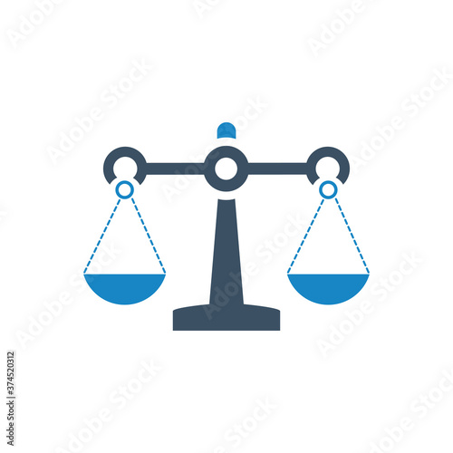 Balance law icon vector illustration