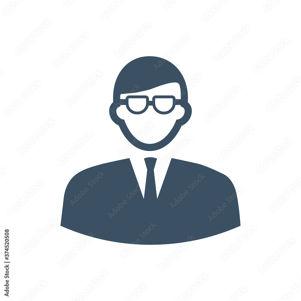 Man avatar user icon vector illustration