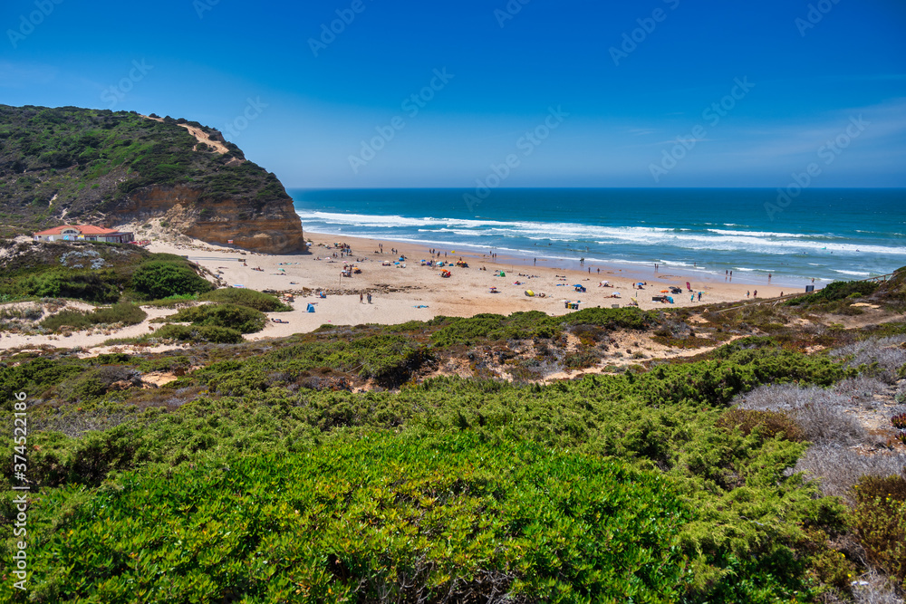 Sao Juliao beach in Ericeira Portugal