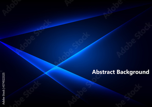 Abstract blue light design concept background, vector illustration design background