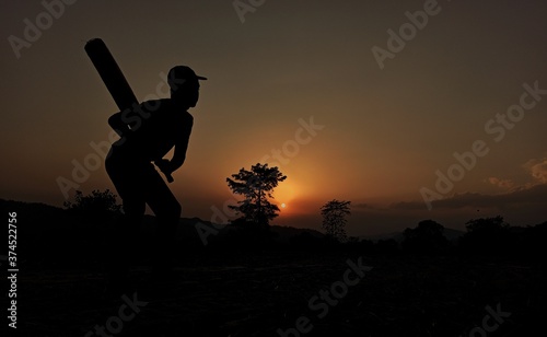 SUNSET AND CRICKET