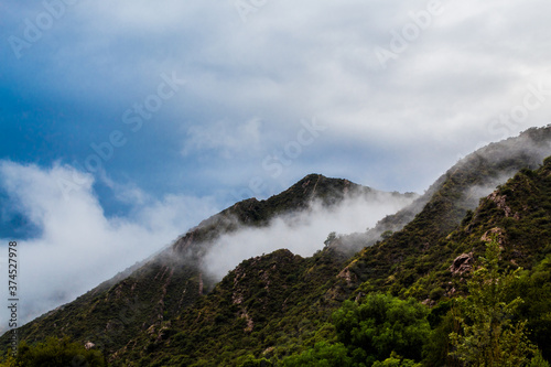 Majestic San Luis misty mountain.