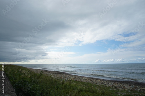 beach under a scenic sky in Japan