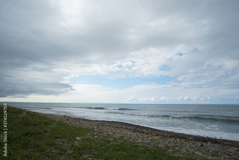 beach under a scenic sky in Japan