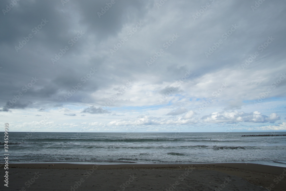 beach under a scenic sky in Japan