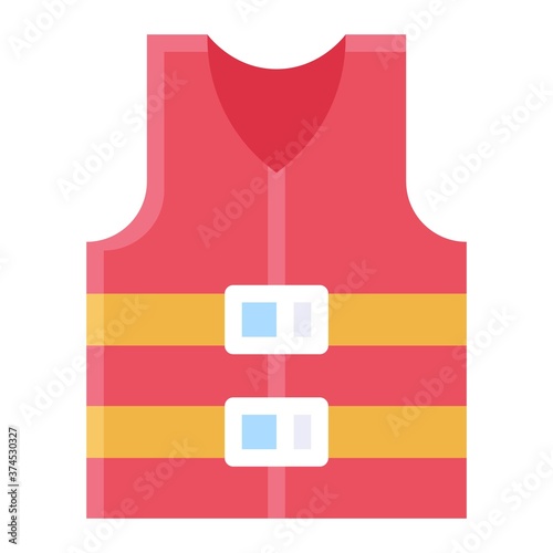 Life jacket icon, Summer vacation related vector