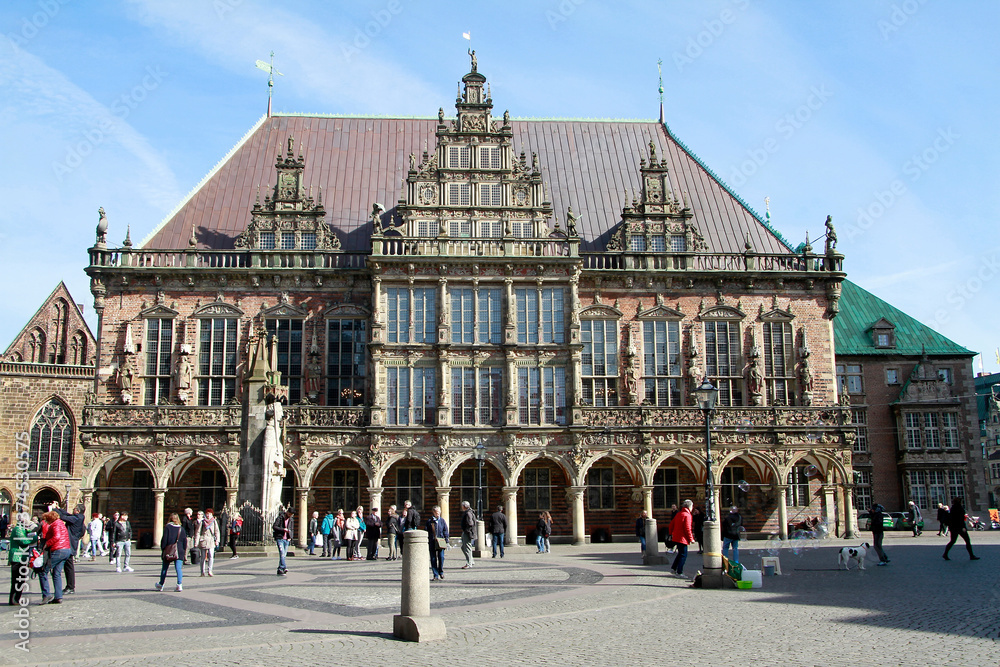 Bremer Rathaus, Rathaus zu Bremen, UNESCO Weltkulturerbe, Deutschland, Europa