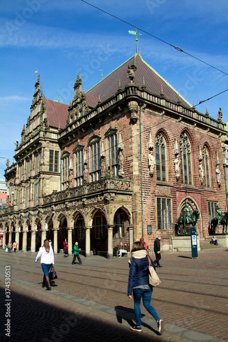 Bremer Rathaus  Rathaus zu Bremen  UNESCO Weltkulturerbe  Deutschland  Europa