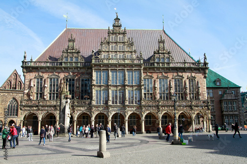 Fototapeta Naklejka Na Ścianę i Meble -  Bremer Rathaus, Rathaus zu Bremen, UNESCO Weltkulturerbe, Deutschland, Europa