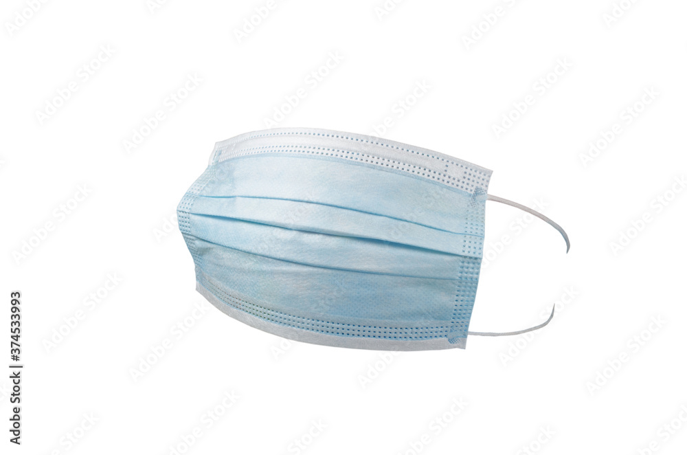 Face mask for allergy, pollution, dust, mold, flu, cold, germ, bacteria and coronavirus (COVID-19) spread - close up, isolated on white background (Can be easily pasted on people's face) Face mask for allergy, pollution, dust, mold, flu, cold, germ, bacteria and coronavirus (COVID-19) spread - close up, isolated on white background (Can be easily pasted on people's face)