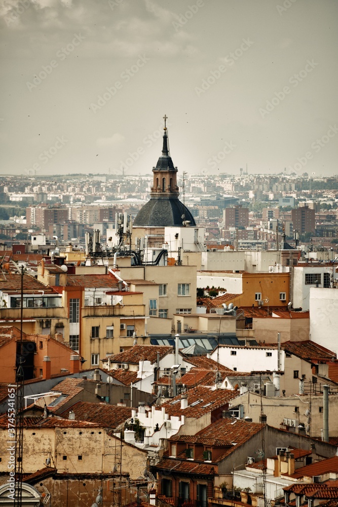 Madrid rooftop view tower
