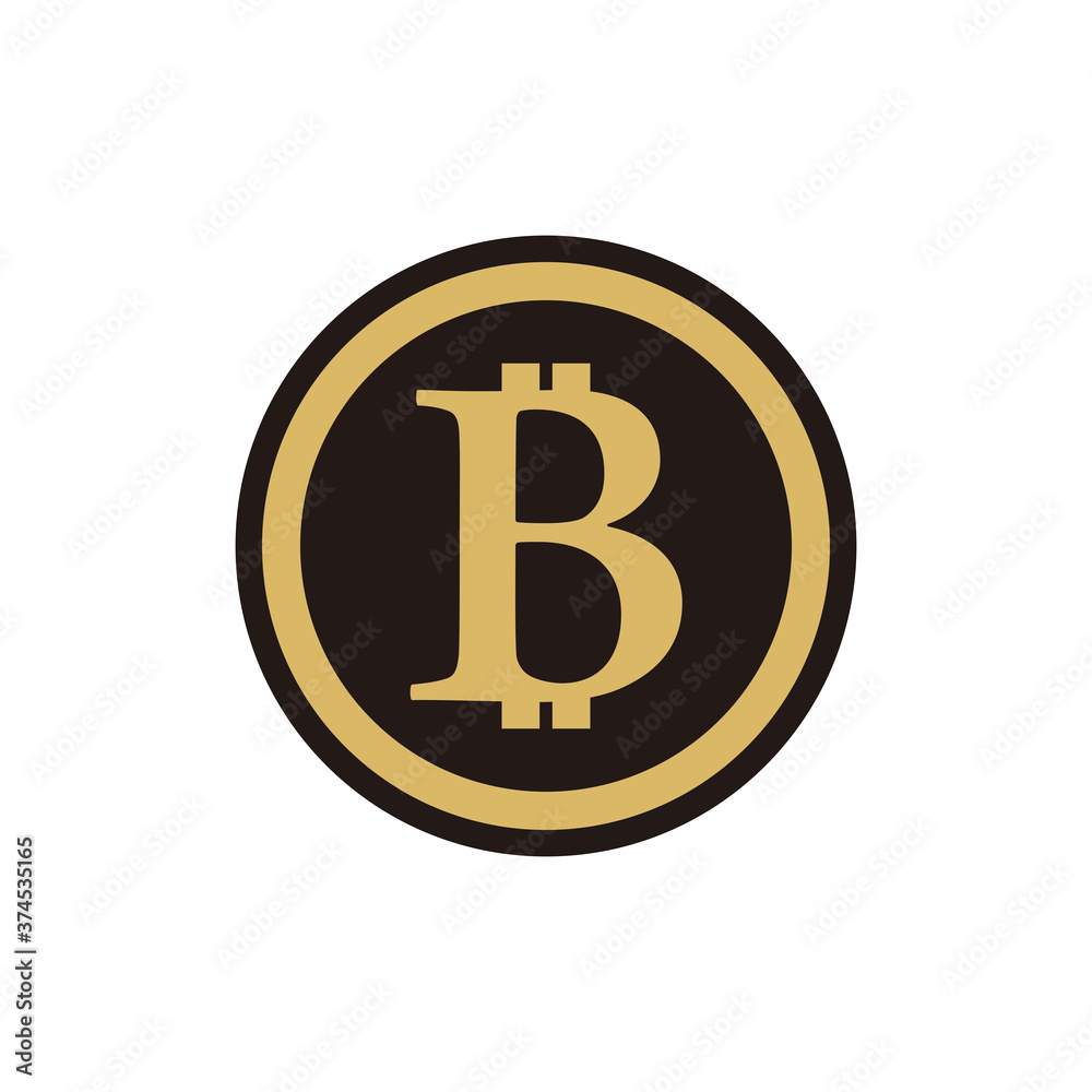 Obraz premium Bitcoin icon vector illustration symbol