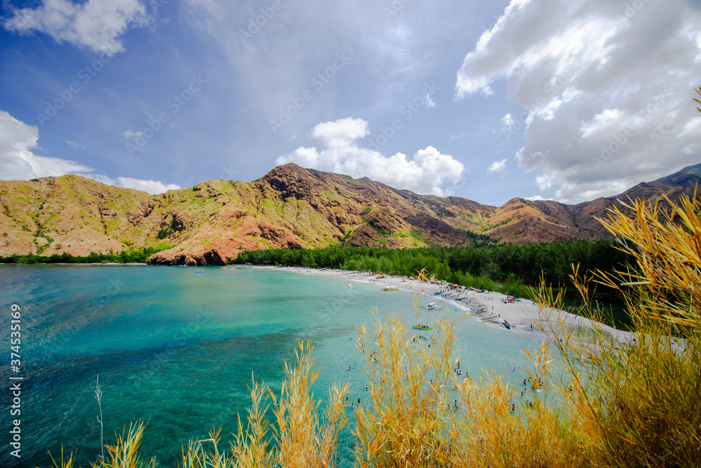 Naklejka premium Scenic view of Anawangin Cove, Zambales, Philippines