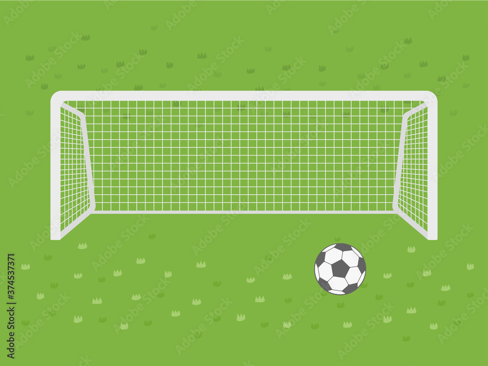 サッカーゴールのイラスト Stock Vector Adobe Stock