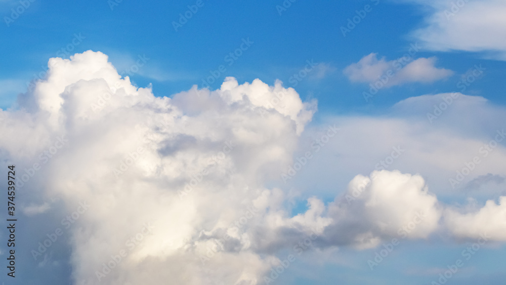 Blue sky with white clouds in sunny weather Blue sky with white clouds in sunny weather