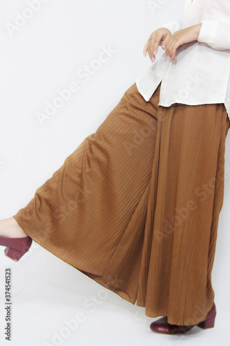 Closeup of Chocolat skirt with isolated white background. catalogs to sell in online fashion stores