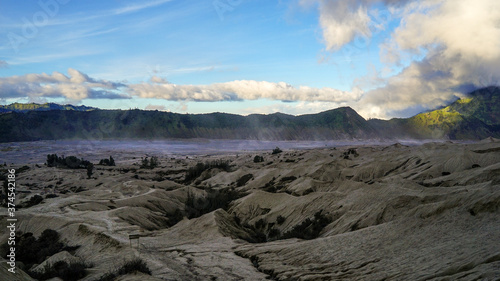 Landscape of volcano Bromo Gurung in Indonesia, East Java