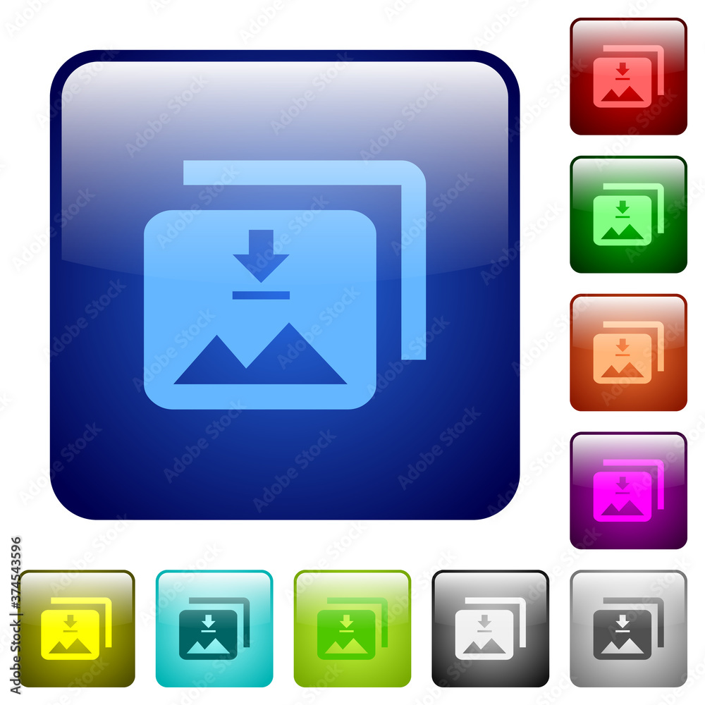 Download multiple images color square buttons