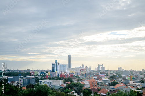 View of Surabaya Skyline  Surabaya City  Indonesia
