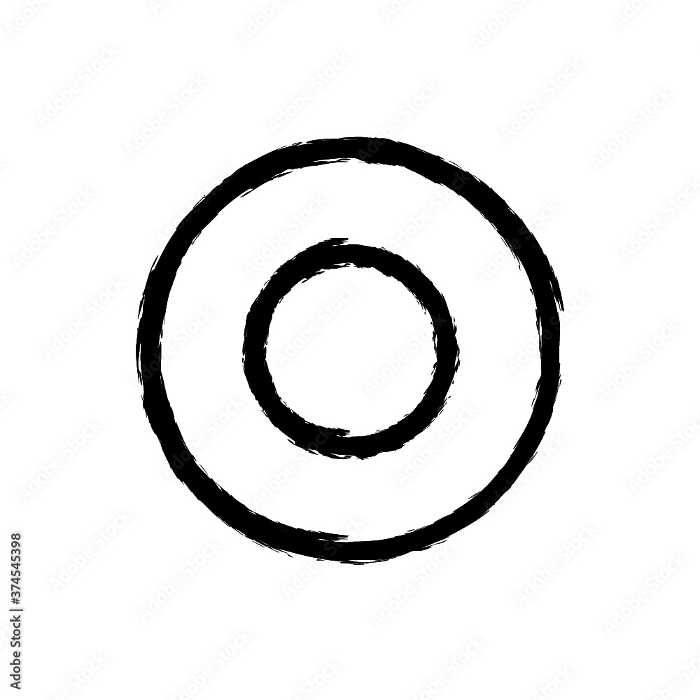 vector illustration hand drawn icon ofbutton record vector illustration hand drawn icon ofbutton record