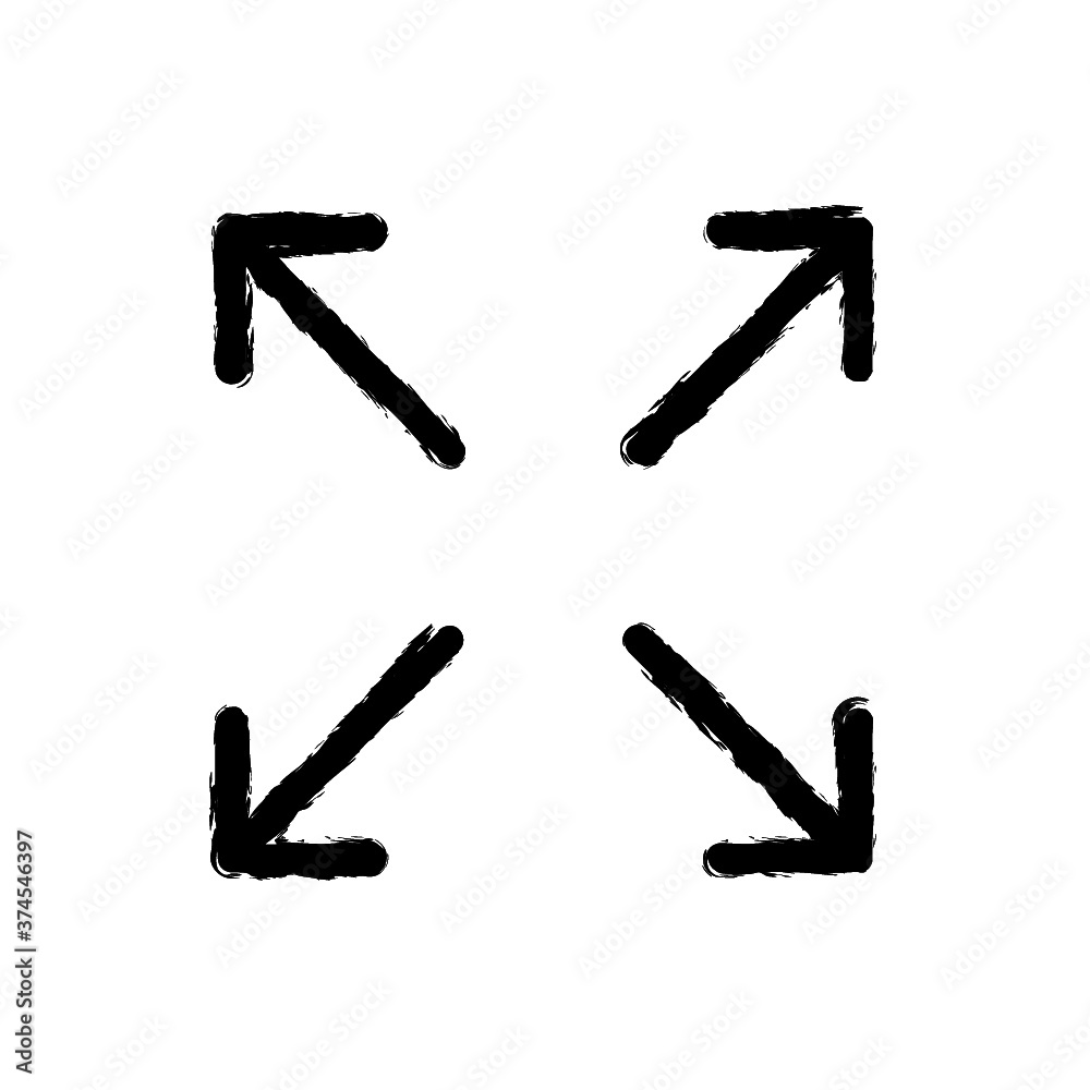 vector illustration hand drawn icon ofexpand 1 vector illustration hand drawn icon ofexpand 1