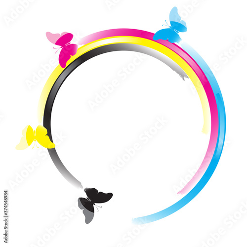 CMYK concept