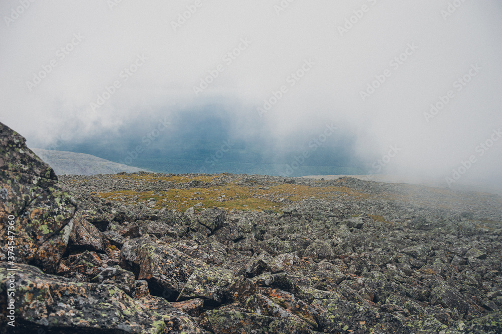 Fototapeta premium Mountain landscape Konzhakovskiy Kamen ural