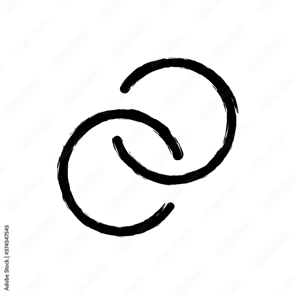 vector illustration hand drawn icon ofhyperlink circle vector illustration hand drawn icon ofhyperlink circle
