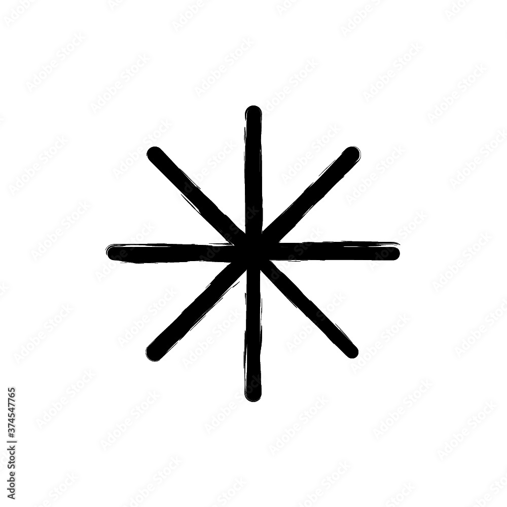 vector illustration hand drawn icon ofkeyboard asterisk vector illustration hand drawn icon ofkeyboard asterisk